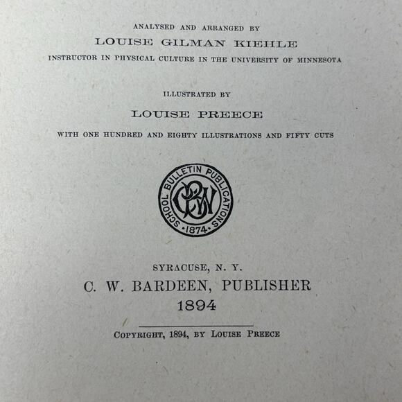 Physical Culture Preece 1894 Antique Prepared Expressly for Public School Work - Picture 8 of 14